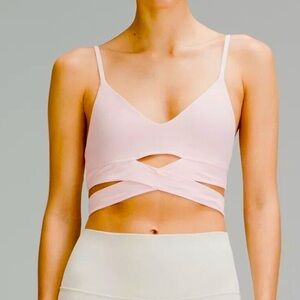 NWT Lululemon Still Now Sports Bra, Pink- Strawberry Milkshake Sz 12